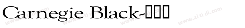 Carnegie Black字体转换